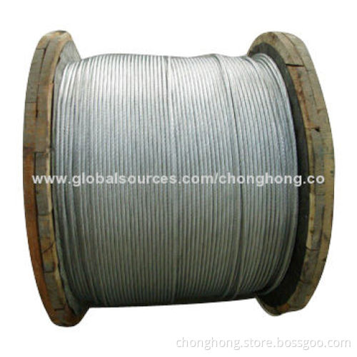 Galvanized Steel Wire Strand, Zinc-coated Can be Reached Class B